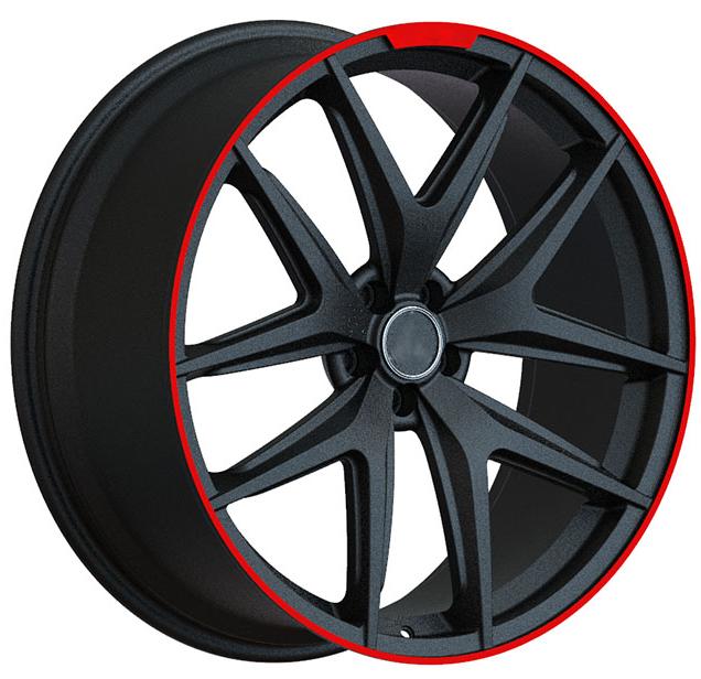 gloss black alloy wheel