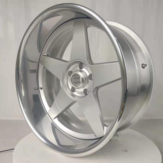 Aluminum forged 3 piece wheel