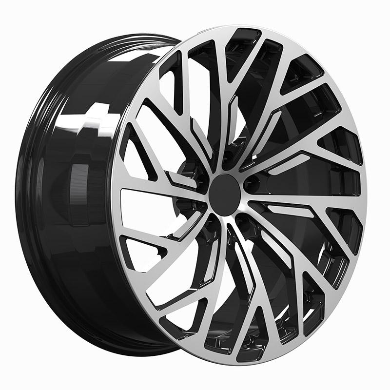 Matte black audi wheels concave staggered forged 5*130mm