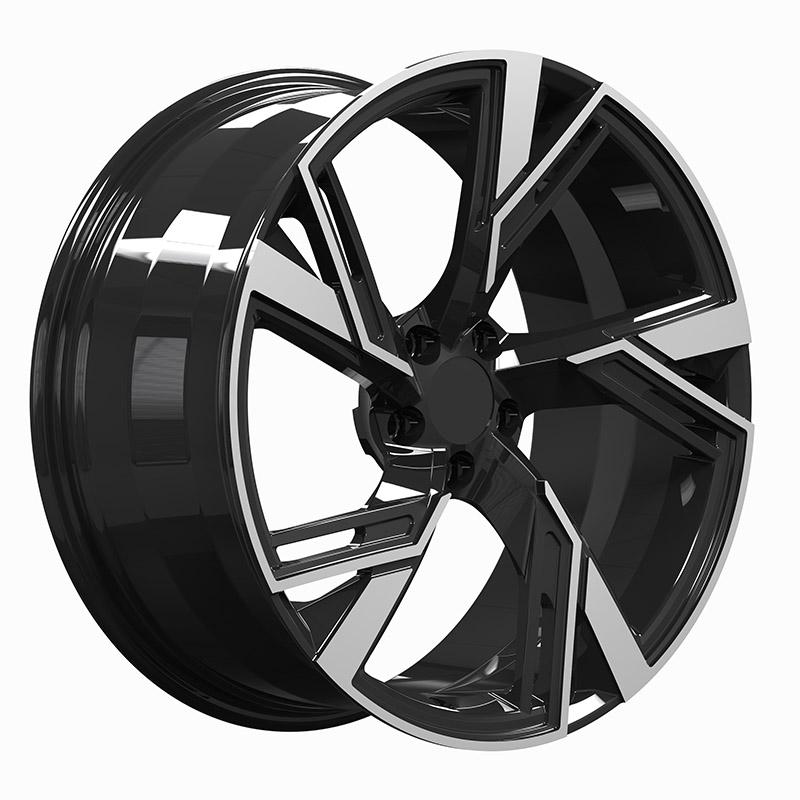 20 inch black rim with silver spokes  full painting  forged rims  5*139.7