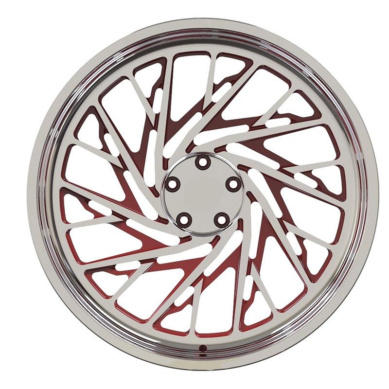 20 inch polished  machine face with red spokes  BMW forged wheels  5*127
