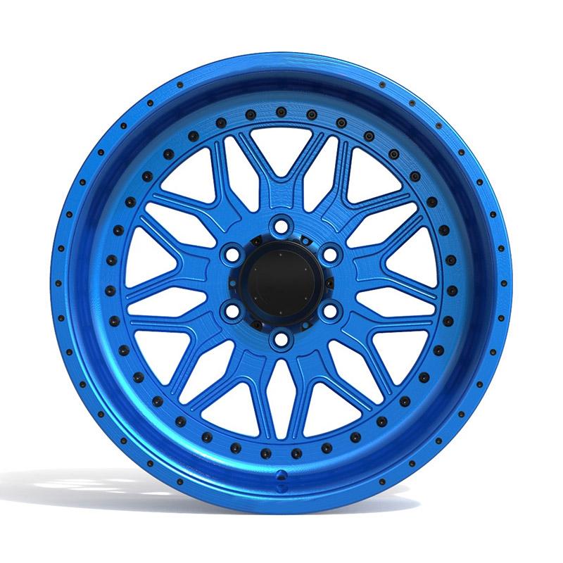 22 inch brushed blue full painting deep dish forged wheels  6*139.7