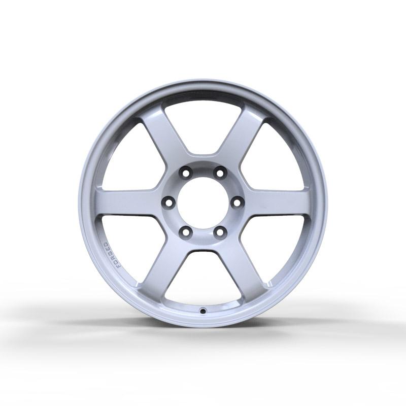 18 inch matte white full painting customed  forged wheels  6*139.7