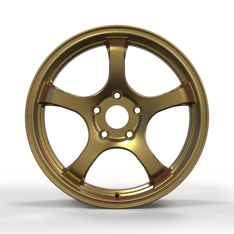 18 inch brushed golden  full painting  custom forged wheels  5*114.3