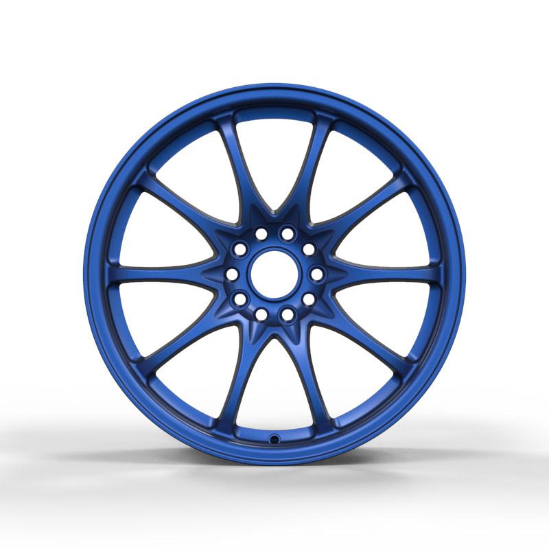 21 inch blue full painting multi spokes custom forged wheels  10*100