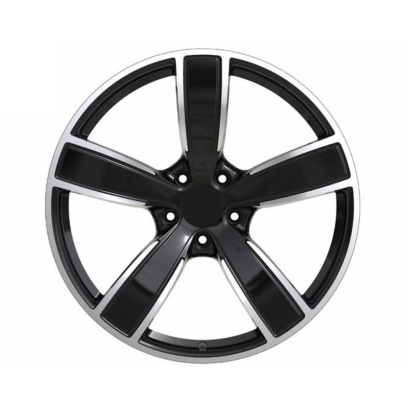 22 inch gloss black painting machine lip  forged rims 5*130
