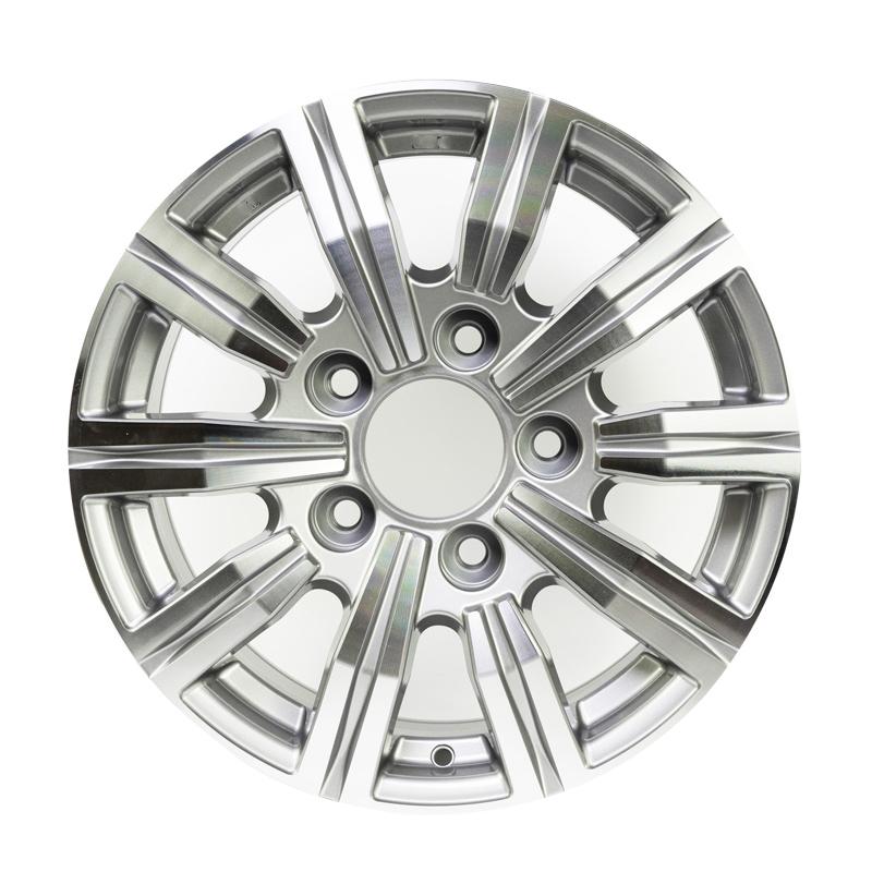 23 inch 5*120 mm gloss silver polished alloy wheel