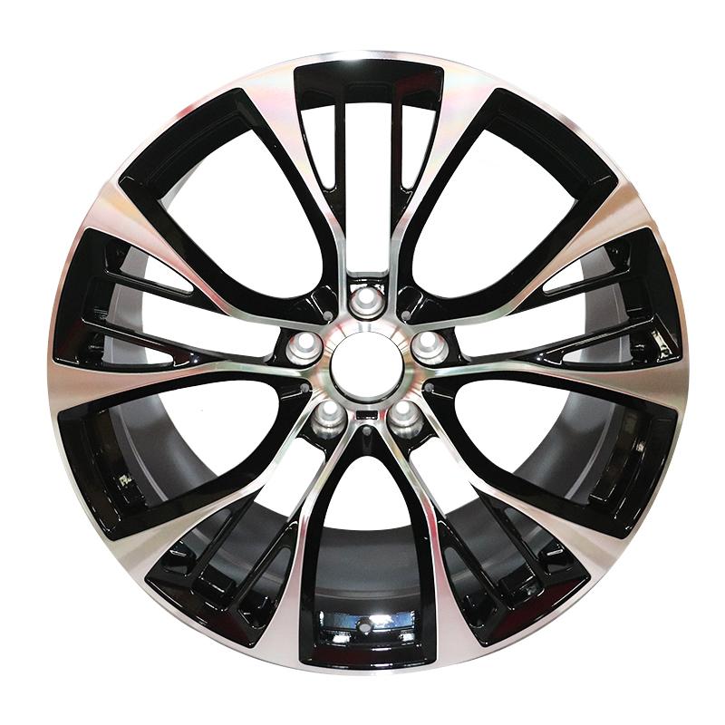20 inch 5*120mm black and white alloy wheel