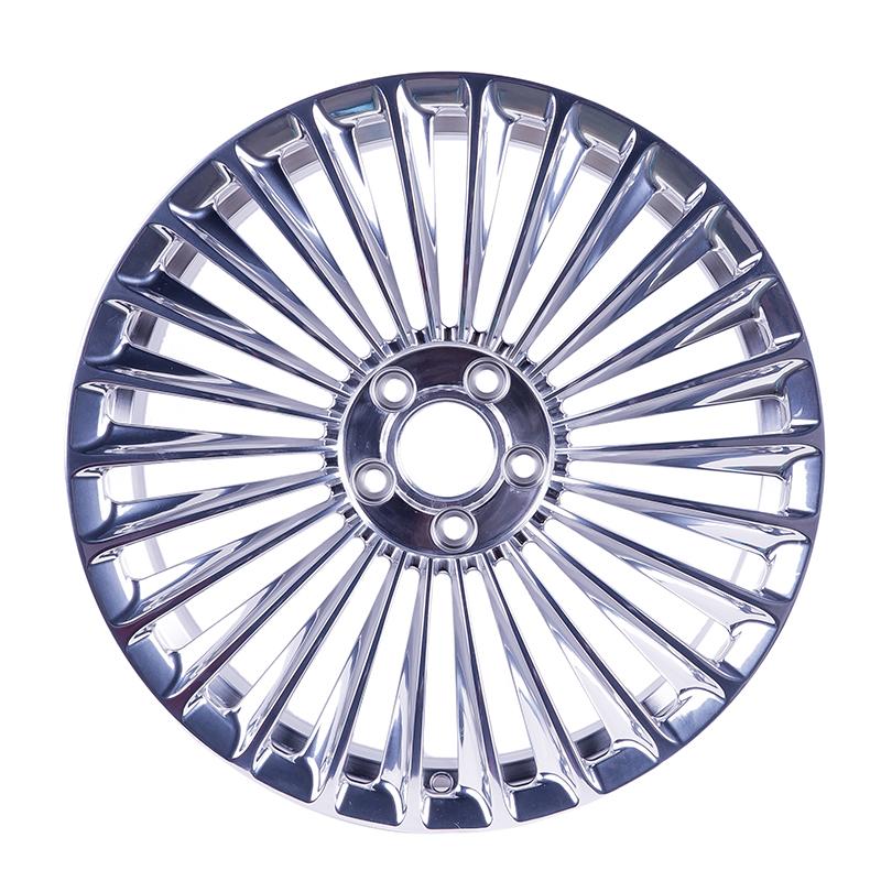 22 inch 5*120mm multi-spokes silver alloy wheel