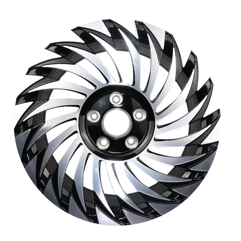 21 INCH 2-PIECE FORGED GLOSS BLACK  5*120MM MULTI-SPOKE WHEEL