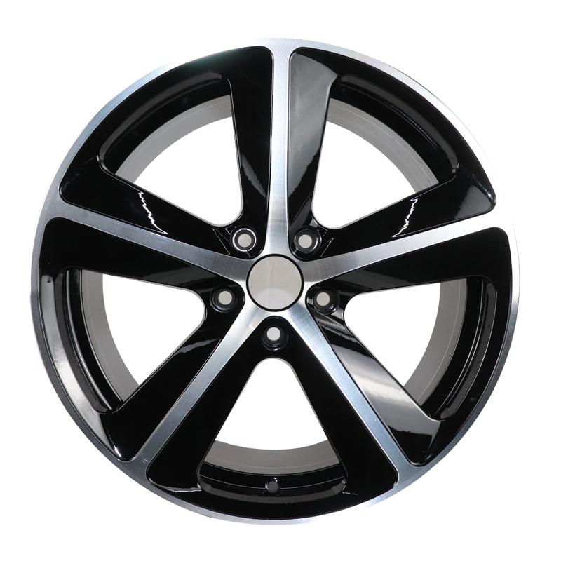 17 inch 5*114.3mm full-painting black forged wheels