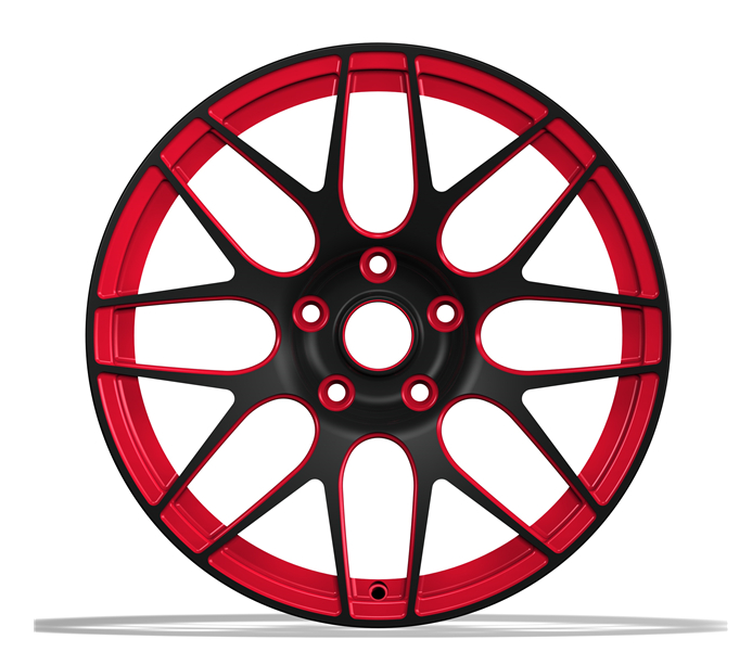 Universal car rims 5 holes machined lip monoblock forged wheel hub