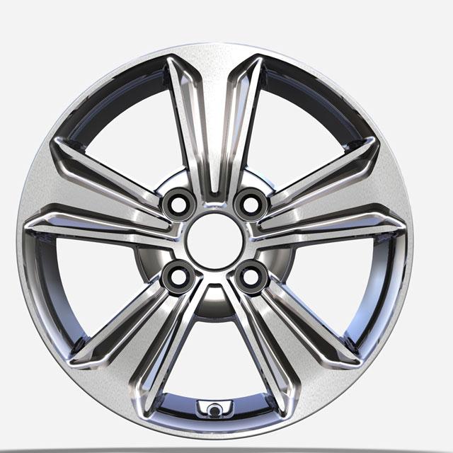 Factory wholesale 17 inch aluminum wheels 5 holes