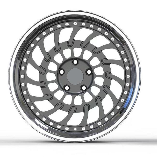 5 holes 2 PC car forged wheel rim