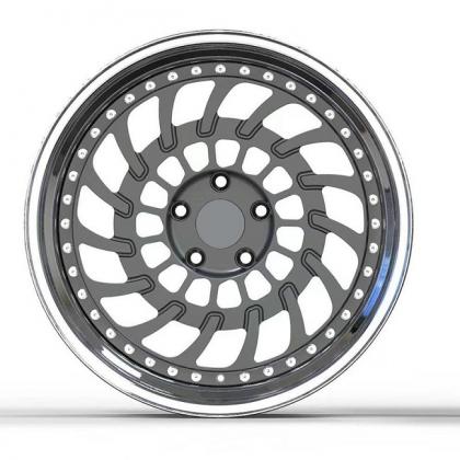 2 pc alloy aluminum wheel rim
