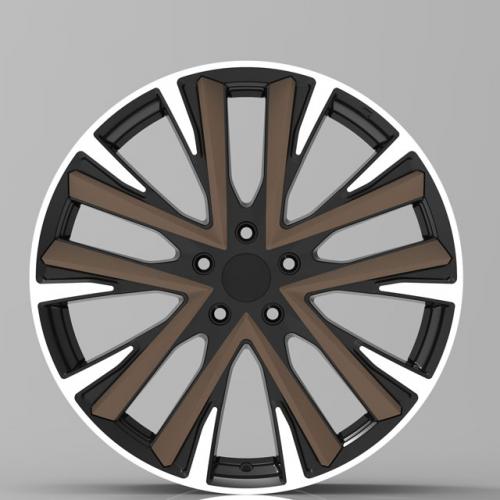 Milling forged wheel rim