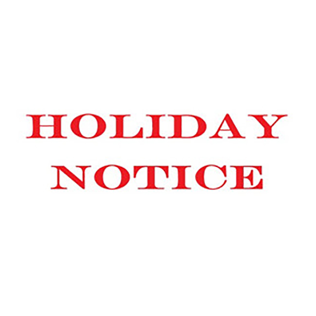 Holiday Notice For Mid Autumn Festival and National Day